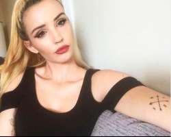 The star is a tattoo lover and has tattoos on both of her arms.